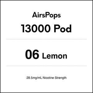 06 Lemon - AirsPops 13000 Pod