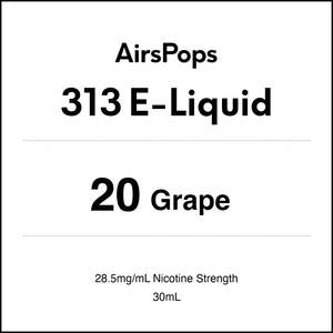 20 GRAPE - AirsPops 313 E-LIQUID 30ml