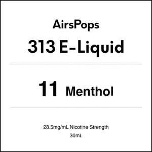 11 MENTHOL - AirsPops 313 E-LIQUID 30ml