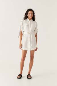 Aje Signatures: Signal Logo Shirt Mini Dress
