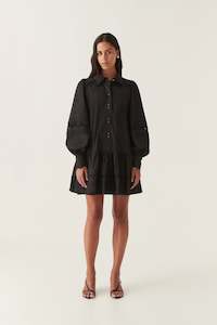 Mini Dresses: Reva Wave Trim Mini Dress