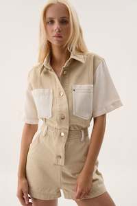 Playsuits Jumpsuits: Sadie Denim Playsuit