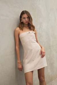Mini Dresses: Lucine Strapless Mini Dress