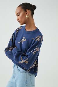 Knitwear And Jumpers: Liza Logo Knit Jumper