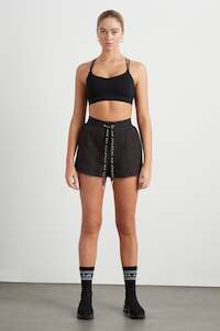 Shorts: Quilted Logo Spray Shorts 623