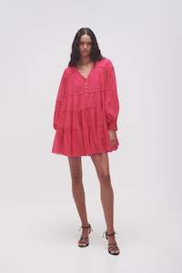 Sale: Sally Tiered Plunge Mini Dress