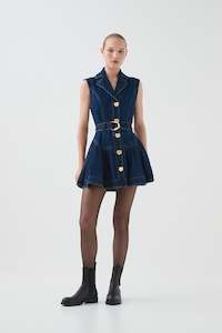 New Arrivals: Elena Belted Denim Mini Dress