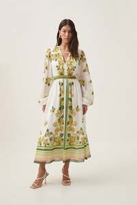 Party Dressing: Secret Border Print Midi Dress