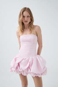 Violette Bubble Hem Mini Dress