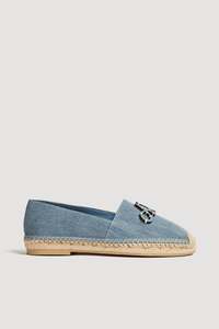 Shoes: Jean Logo Espadrille