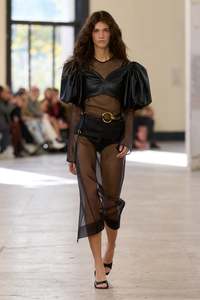 Spoken Puff Sleeve Crop Top