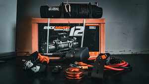 Recovery Gear: Rockarmor Premium 12,000Lbs 4X4 Winch With Synthetic Rope & Wireless Controller