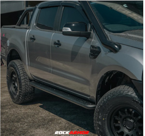 Rockarmor Steel Rockslider Side Steps To Suit Ford Ranger Px1,2,3 Dual Cab/Extra&hellip;