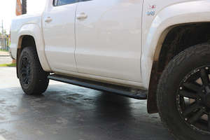 Rockarmor Steel Rockslider Side Steps To Suit Vw Amorok 2010 To Current