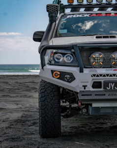 Rockarmor Gt Hoop Steel Bullbar - Toyota Hilux N70 2005-2011