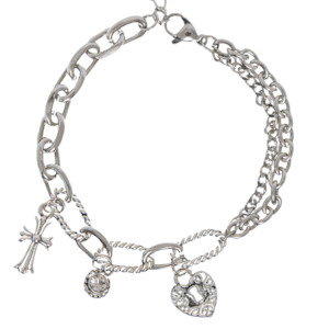 Chrome Love Charm Bracelet *LIMITED EDITION*