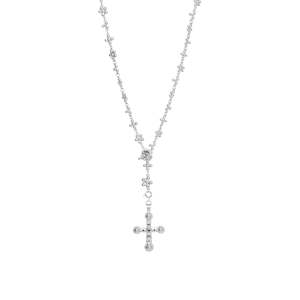 Neck Candy: Vintage Rosary Chain - Silver