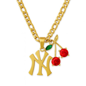 Yankee Charm Necklace (Customisable)-Gold