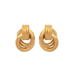 Knot Earrings - Gold