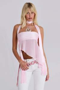 Tops: Regina Corset Top with Scarf (Size 8)