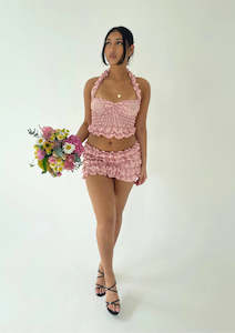 Skirts: Scrunchie Skirt- Pink (S)