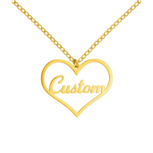 All: Personalised Heart Nameplate