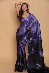 Japan Satin Silk Printed Saree