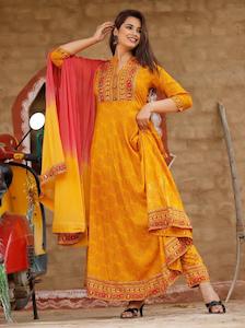 Kurti Plus Size: Rayon Plazo Suit