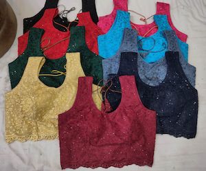 Readymade Blouses: Chikankari Georgette Blouse