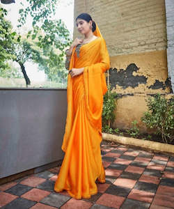 Moss Chiffon Printed Saree