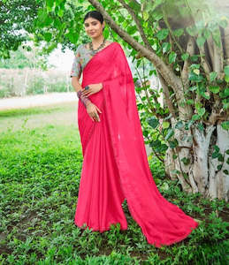 Moss Chiffon Printed Saree