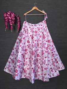 Skirt: Heavy Satin Lehenga Skirt