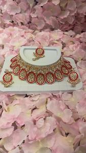 Jewellery: Red Necklace Set