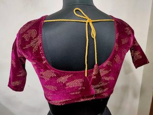 Velvet Stretchable readymade Blouse