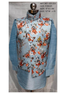 Floral Kids Boy Modi Suit
