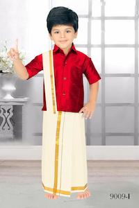 Father Son Combo South Indian Dhoti Suit