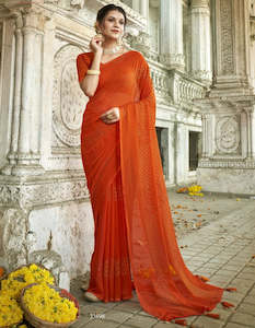 Designer Saree with Swarovski Work