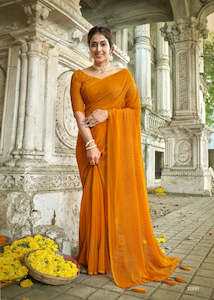 Designer Saree with Swarovski Work