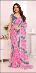 Saree: Georgette Pre-Pleated Readymade Saree