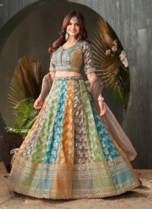Embroidered Readymade Lehenga Choli