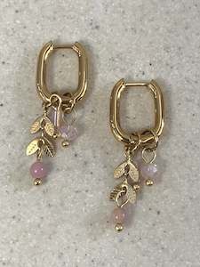 Earrings: Autumn Leaf Hoops