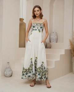 Clothing: Nessa Palm Maxi Dress