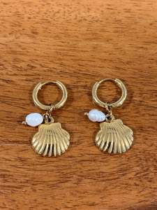 Coastal Clamshell Earrings