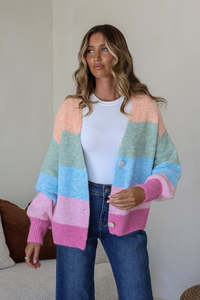 Calli Multi Stripe Cardi