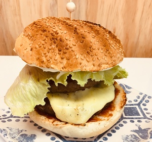 Boss Lamb Burger & chips