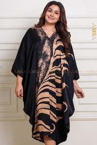 Azalindra Designer Silk Kaftan