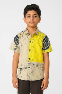 kids-batik-shirt: Moon Star Elegant Kids Shirt