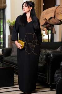 women-maxi-dress: Nuvora dark elegant dress