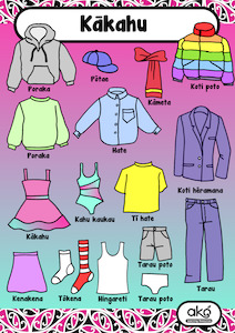 Resource Library Learning Posters: Poster Set A - Kākahu (Clothing)