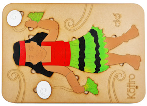 Kōtiro (Girl) Large Wooden Puzzle